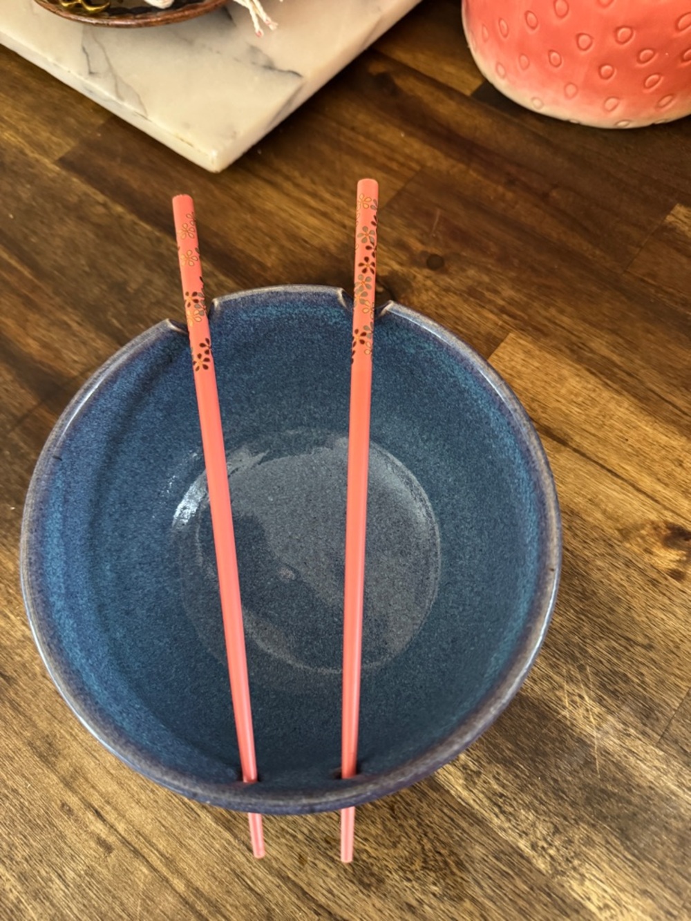 Vintage Studio Pottery Chopstick Bowl By Wiliam Creitz, Soup Noodle 🍜 Bowl